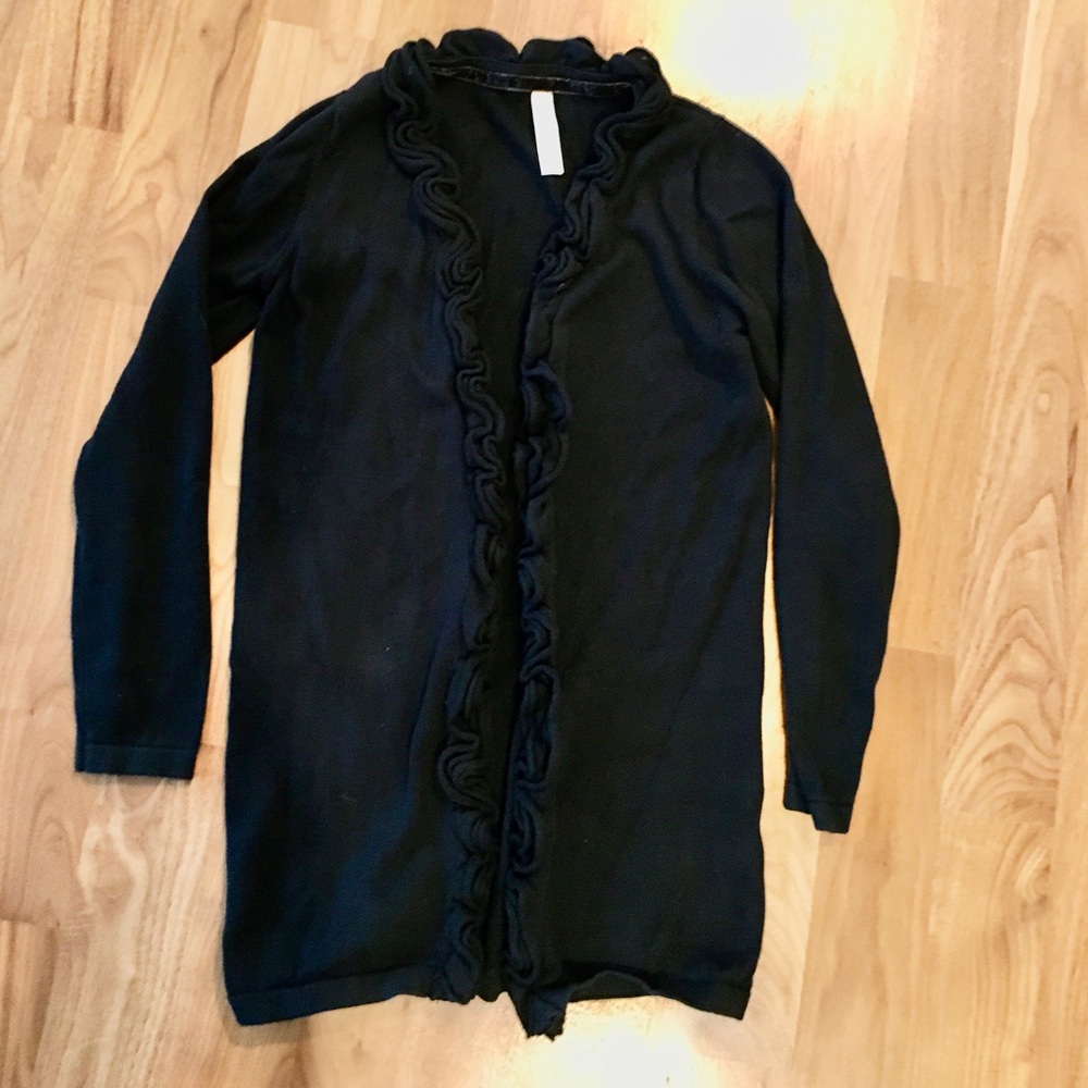 Charles black cardigan sweater